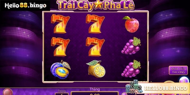 Trái Cây Pha Lê - Game slots ấn tượng với thiết kế quen thuộc